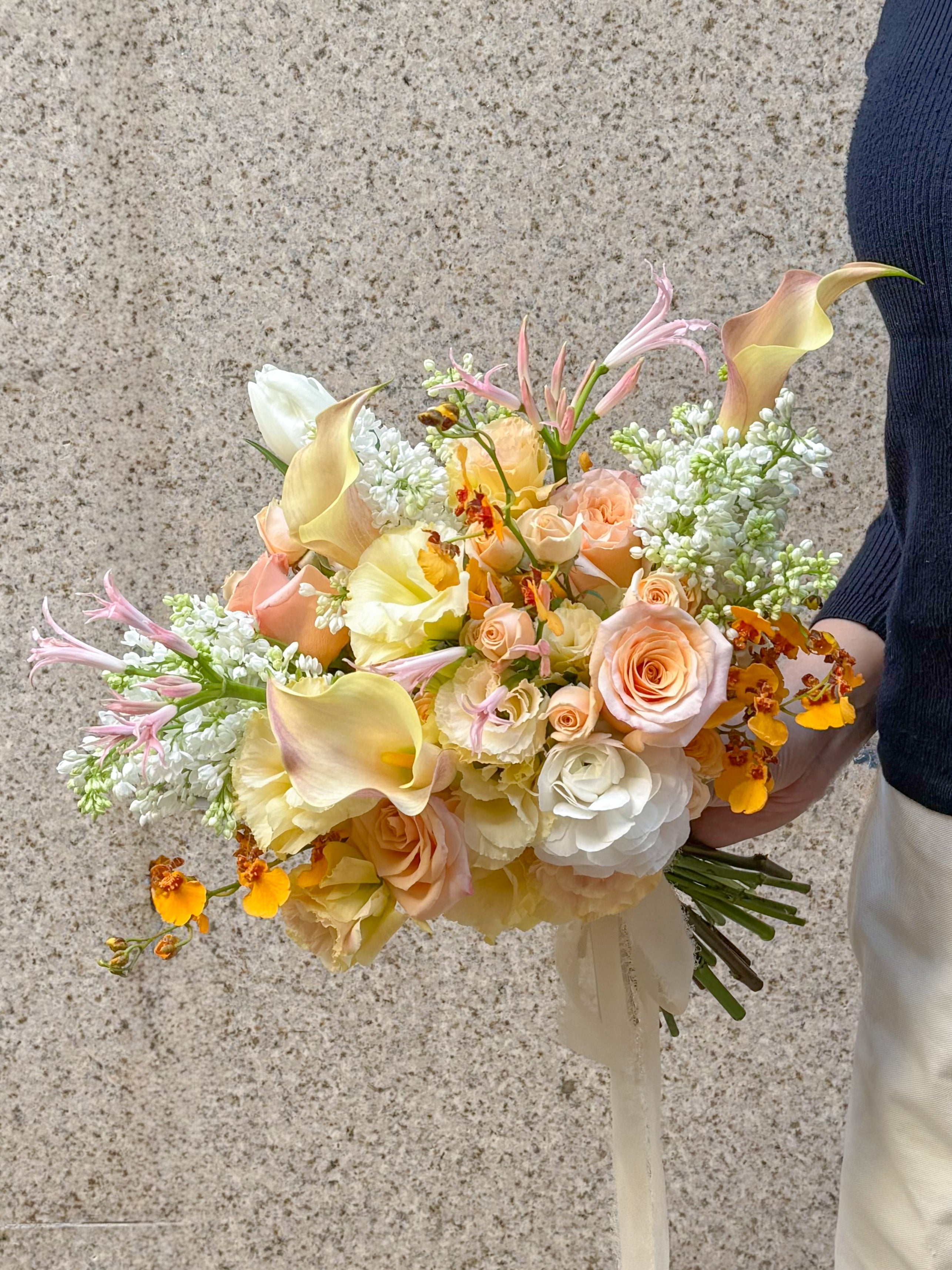 Apricot Veil Blossom Florist
