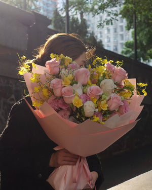 Rosy Sunshine Blossom Florist